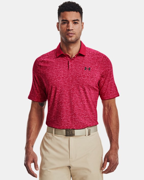 Men's UA Iso-Chill Polo, Pink, pdpMainDesktop image number 0